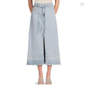 Habitual Long Denim Skirt